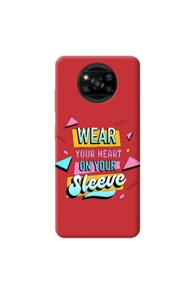 Other Xiaomi Poco X3 /X3 Pro Wear Your Heart Red Colored Silicone TPU Θήκη