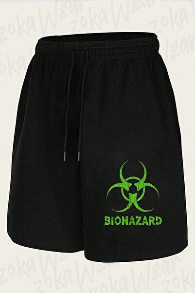 ZOKAWEAR شورت مطبوع بتصميم Biohazard للجنسين