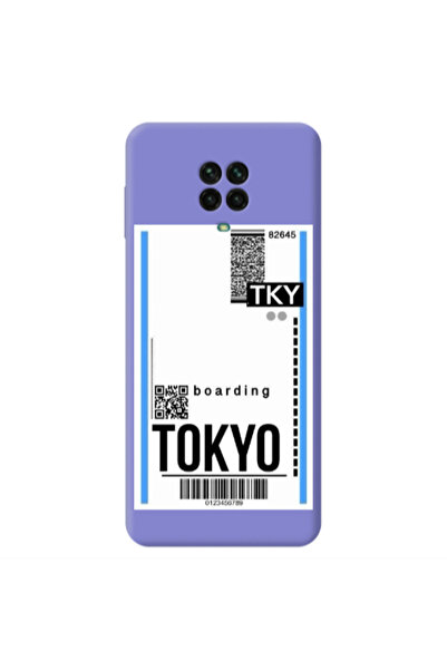 Other Xiaomi Redmi Note 9 Pro Tokyo Boarding Purple Colored Silicone TPU Θήκη
