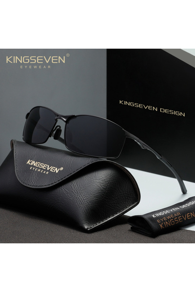 Choice Black Gray KINGSEVEN Fashion Sunglasses Luxury Retro Men Women UV400 P...