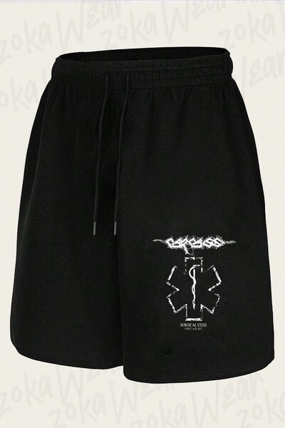 ZOKAWEAR Σορτς με στάμπα Unisex Carcass Logo Design