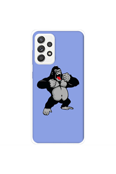 Other Samsung A52 Angry Gorilla2 Light Purple Colored Silicone TPU Θήκη