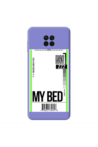Other Xiaomi Redmi Note 9 Pro My Bed ZZZ Purple Colored Silicone TPU Θήκη