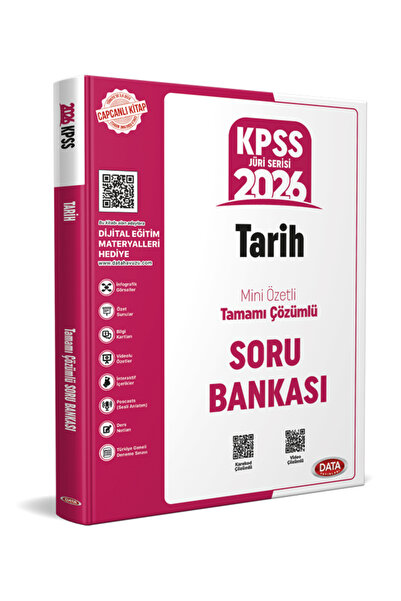 Data Yayınları 2026 KPSS Jüri Serisi Tarih Mini Özetli Tamamı Çözümlü Soru Ba...