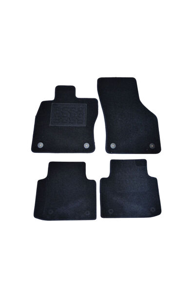 RapidAuto Covorase mocheta Skoda Superb 3 2016-, culoare Negru , set de 4 bucati