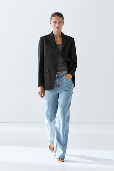Massimo Dutti %100 soğuk yün blazer