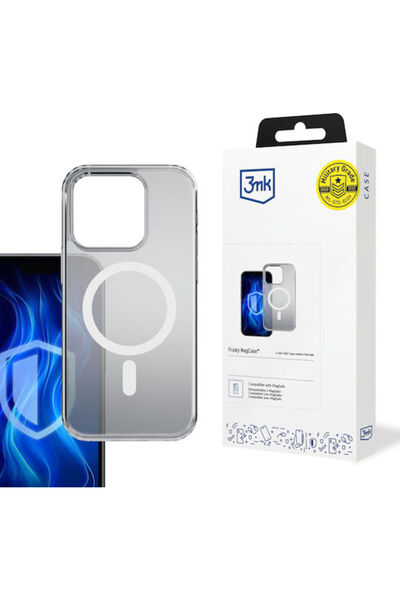 3MK Husă spate Frosty Magcase Albă (iPhone 13 Pro Max)