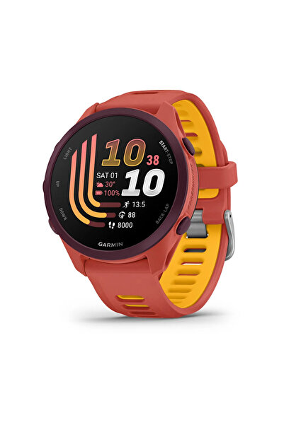 Garmin Forerunner 170 Music Kırmızı Pembe, Kırmızı Pembe/Mango Kayışlı