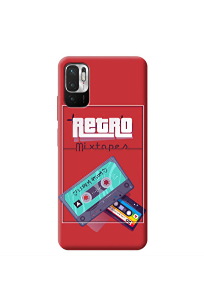 Other Xiaomi Redmi Note 10 Pro 5G Mixtapes Red Colored Silicone TPU Θήκη