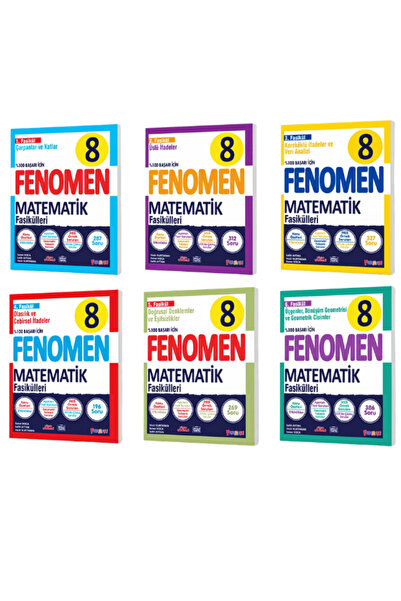 Kurmay Yayınevi Fenomen 8. Sınıf Matematik Fasikülleri 6 Fasikül Güncel Müfredat