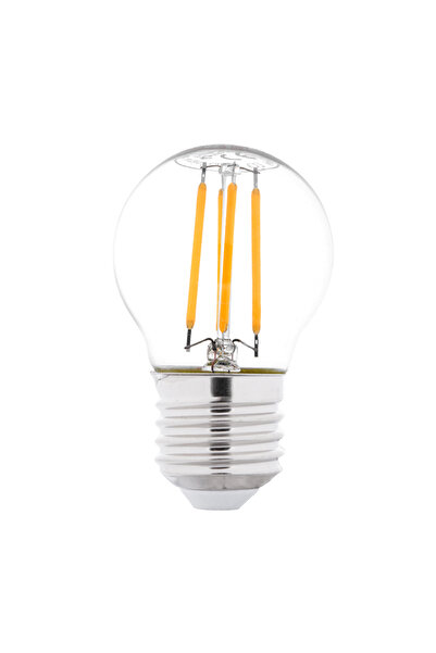 Total Green Bec LED Νήματος Σφαιρικό G45 2W E27 2700K Διαυγές