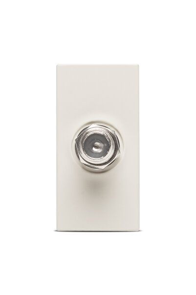 ELBİ Μόντα Βάις, Υποδοχή τηλεόρασης F plug 1M, ματ μπεζ, Ελμπί