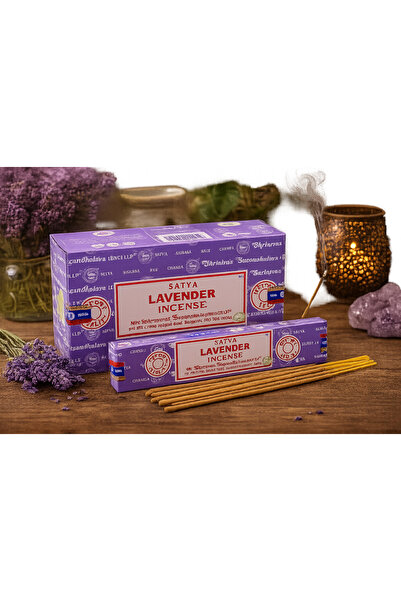 OEM Bețișoare Parfumate Satya Lavender, Aromă de Lavandă, Rulate Manual în In...