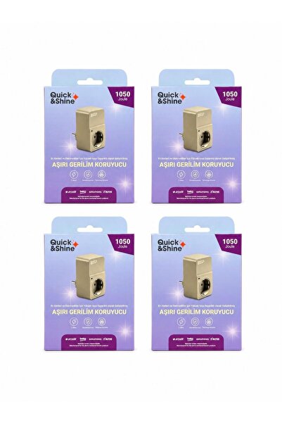 Quick&Shine AKIM KORUYUCU PRİZ 4 ADET