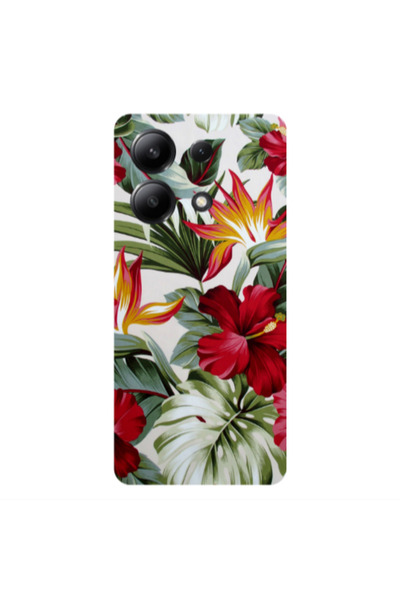 Other Xiaomi Redmi Note 13 4G laves and flowers Transparent Silicone TPU Θήκη