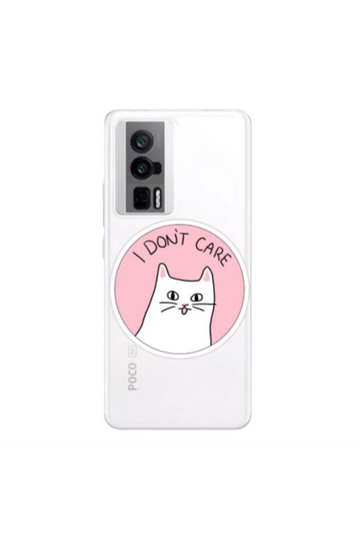 Other Xiaomi Poco F5 Pro I dont Care Transparent Silicone TPU Θήκη