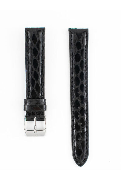 Tommy Hilfiger Δερμάτινο λουράκι μαύρο 16mm