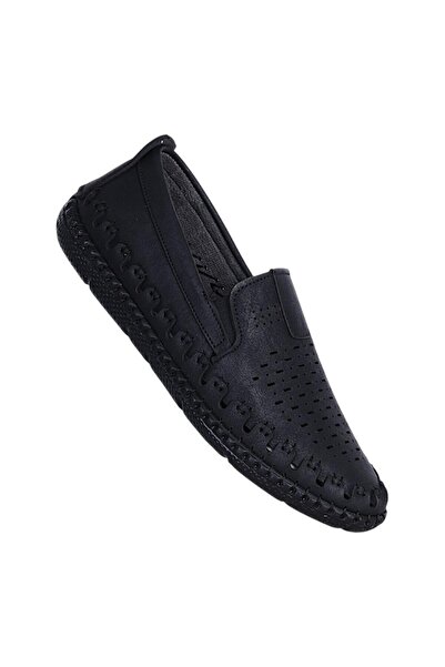 Ayakcenter Kalender Suny Black Summer Men's Casual Shoes