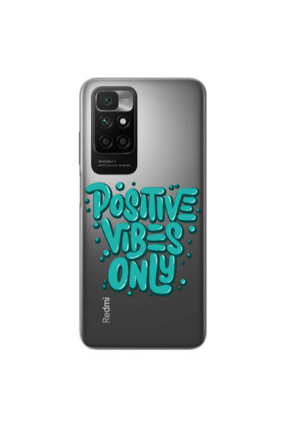 Other Xiaomi Redmi 10 2022 Positive Vibes Only Transparent Silicone TPU Θήκη
