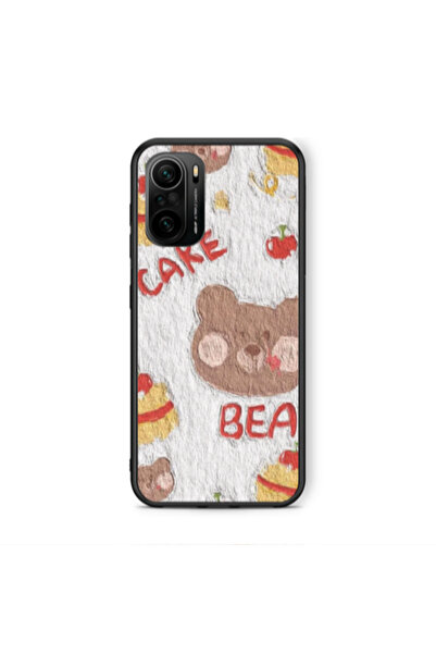 Other Xiaomi Poco F3 Cake Bear Black Glossy Θήκη