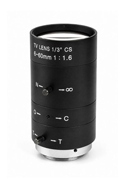 GÜMRÜK BEY CCTV MR-0660V HD Kamera Lens CS 6–60mm F1.6 CCTV Güvenlik