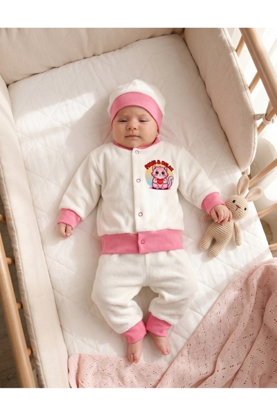 MiniKids Compleu Cocolino Paws & Relax, cu roz