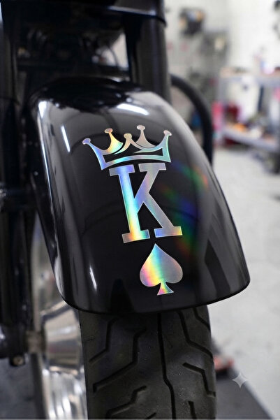 Yalıgraf Reklam Tabela King of Spades Motor Fender Sticker Motorcycle and Veh...