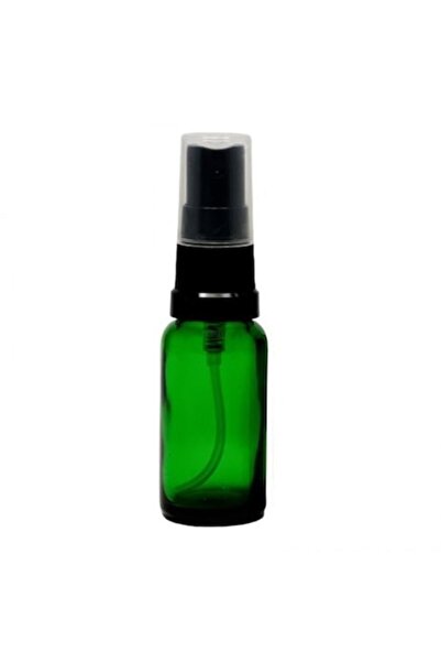 OEM Flacon verde cu pulverizator, pulverizator negru, 20ml