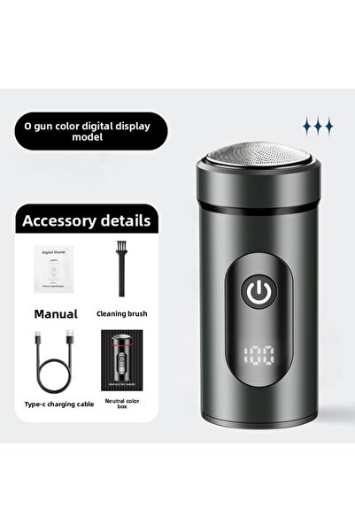 Choice1 YYT-320 silver Electric Razor Mini Digital Display Shaver Travel Car ...