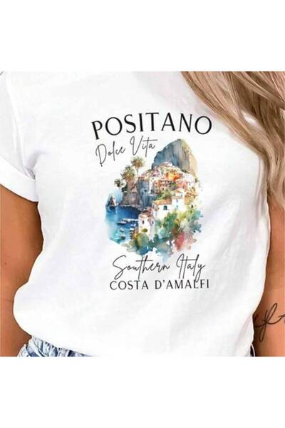 17 seramik Women's Solid Color Round Neck Short Sleeve Four Cups Of Wine Prin...