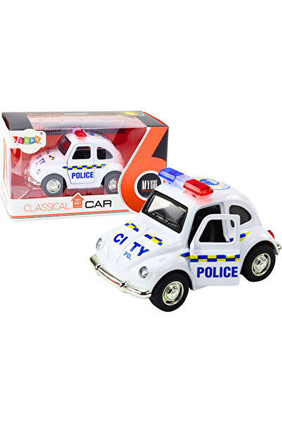 OEM Mașinuță de poliție 1:38 cu mecanism pull-back pentru 3+ ani