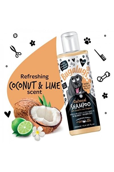 Bugalugs Șampon profesional pentru câini, cu ovăz, 250 ml