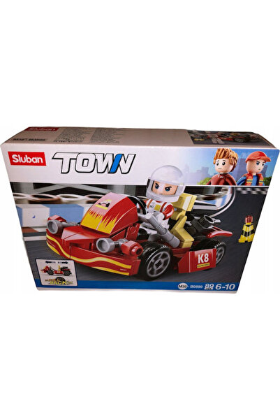 Sluban Set de construcție Moto Go Kart pentru copii de 6-10 ani, 89 piese