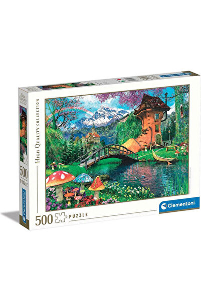 CLEMENTONI Puzzle de înaltă calitate, Colecție, Casă în formă de pantof, 500 ...