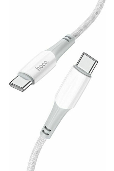 hoco. Hoco X70 Cablu USB 2.0 împletit USB-C tată - USB-C 60W Alb 1m