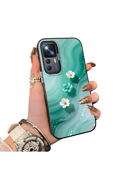 Hontinga Mi 12t Pro Compatible Silicone Edge Hard Back Case Couple Phone Case...