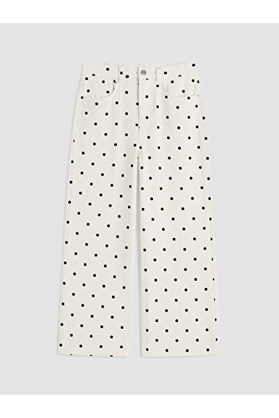 LC Waikiki I Polka Dot Straight Fit Women's Jean Trousers from Freezen Store