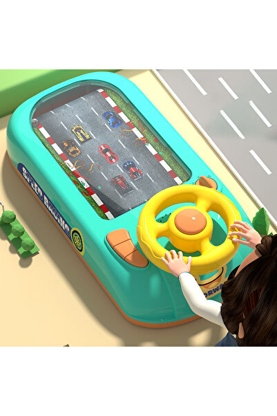 Choice4 Green Toddler Racing Car Steering Wheel Toys Musical Electronic Adven...