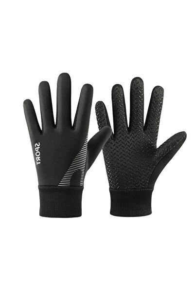 Choice4 L (8-13 years) Black 1 Pair Kids Winter Warm Sports Gloves - Cold Wea...
