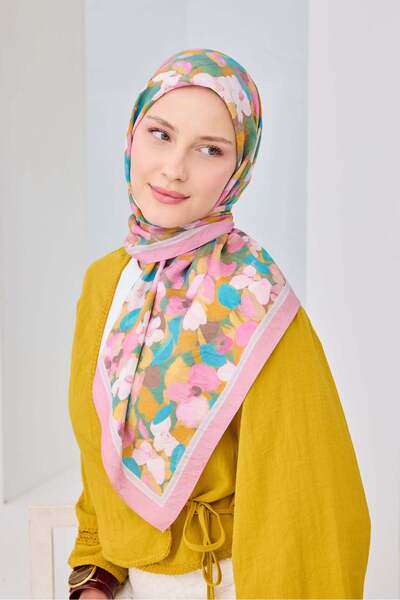 Silk Home وشاح فيلورا زهري اللون