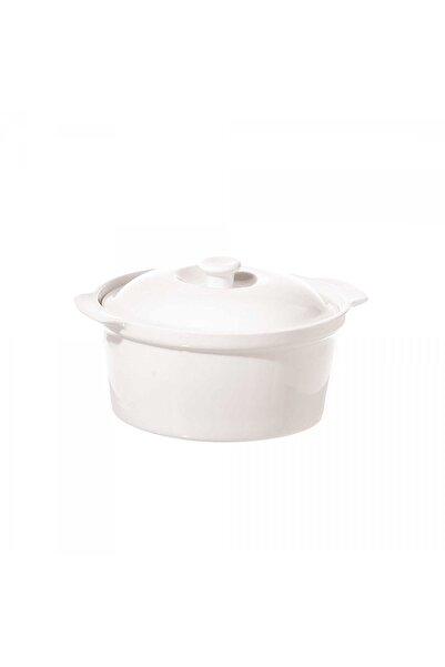La Porcellana Bianca Vaza Rotunda Cu Capac 28 Cm Cortona