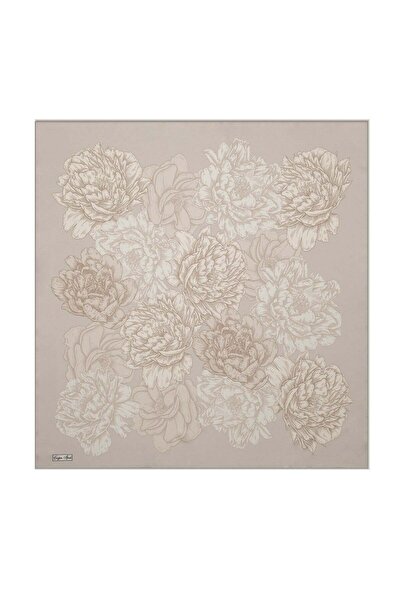 Çağrı İpek Bloom Pattern Tivil Silk Scarf Dg13937-1