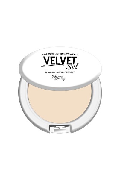 Dannes Beauty Set de catifea Pudră compactă cu strălucire ivory