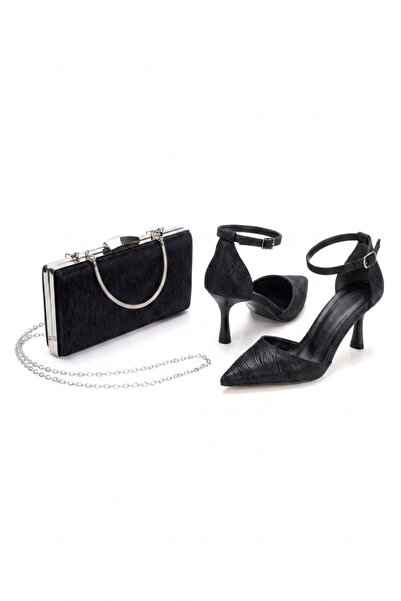 Satenora Rosira Ankle Strap Pointed Toe Heeled Shoes