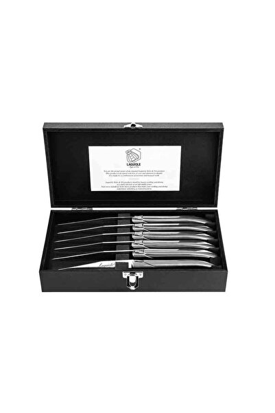 Style de Vie Set 6 cutite pentru friptura Laguiole, Argintiu