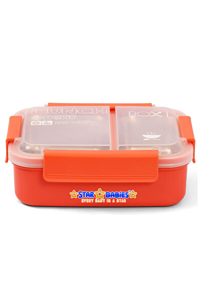 STAR BABiES Insulated 2-Compartment Lunch Box – 1100ml Heavy-Duty Stainless S...