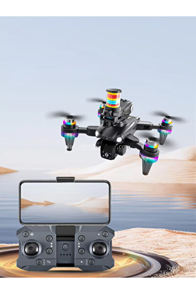 Unico WiFi HD Çift Kameralı Drone Fırçasız Motor Katlanabilir Profesyonel Uçuş Frizbi Fırlatma Özellikli