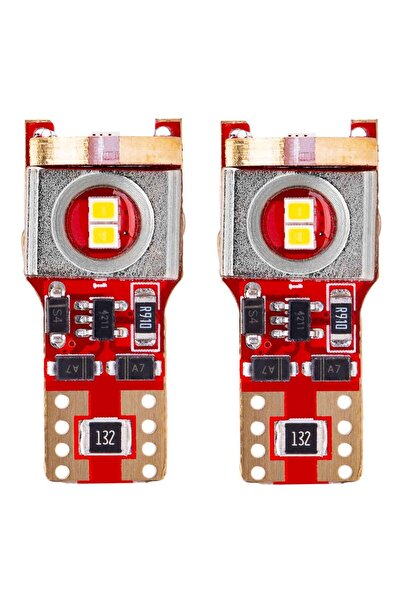 AMIO Becuri LED CANBUS 2016 6SMD T10 W5W W10W, 12V/24V, 6000K alb Alb Xenon, ...