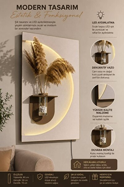 Yusuf Home Concept IŞIKLI TABLO
