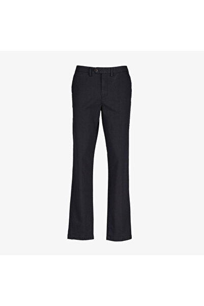 Gant Erkek Siyah Slim Fit Casual Herringbone Pantolon